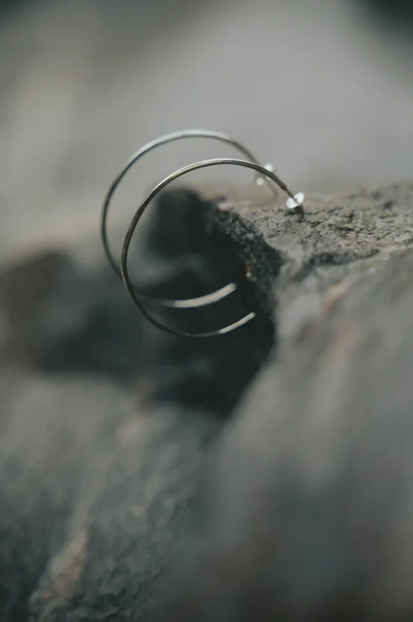 Medium Circle Earrings - Image 2